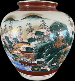 Large Japanese Studio Vase with Box