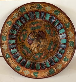 Enameled Metal Foo Dog Charger