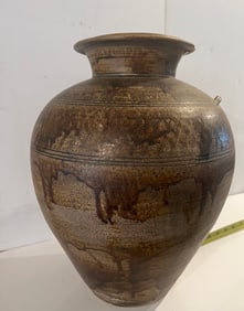 Superbly Incised Storage Jar, China, Yuan/Ming Dynasty