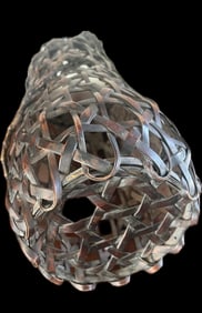 Tall Antique Ikebana Basket