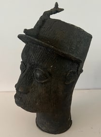 Benin Bronze Head of King Oba