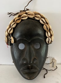 Dan Mask with Cowry Shell Headress, Early 20th Century,