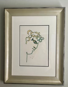 Crayon Drawing, Orpheus, After Jean Cocteau (1889-1963)