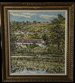 Hugo Fisher, O/C Impressionistic Landscape