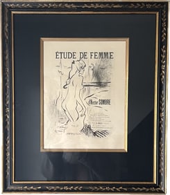 Lithograph, Etude de Femme, Henri Toulouse-Lautrec