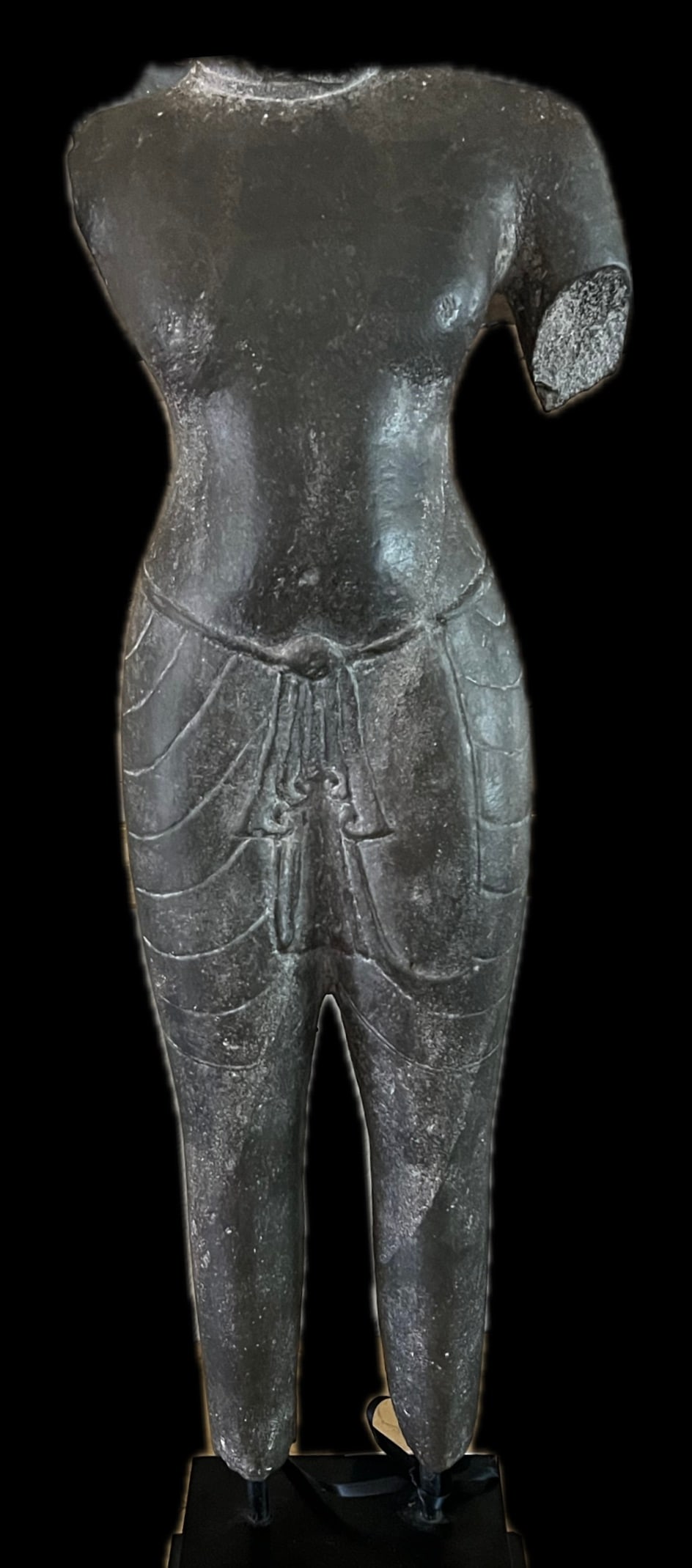 Khmer Stone Torso of Vishnu, Angkor Period, Baphuon Style