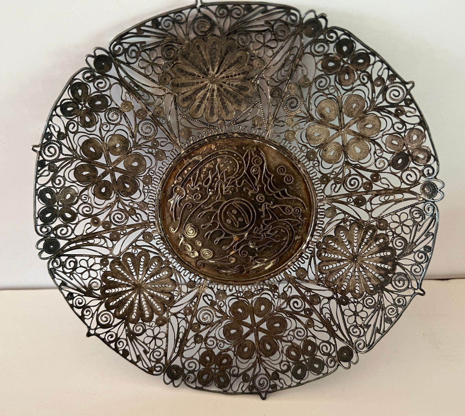 Chinese Silver Filigree Dish (1 of 4)