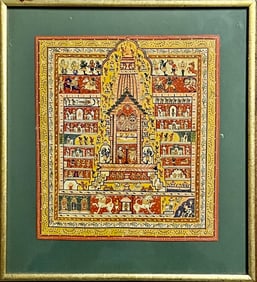 Antique Miniature Jatripatti Jagannath Painting