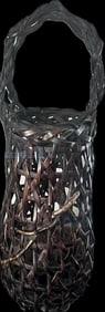 Tall Antique Ikebana Basket