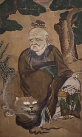 Joseon Korean Painting of Sanshin and Tiger