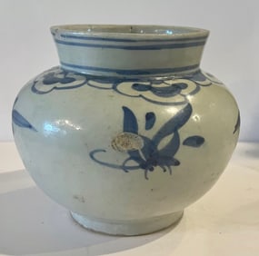 Korean Blue and White Jar, Joseon Period