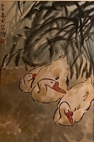 Three Geese, After Xu Beihong (1895-1953)