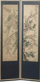 Korean 2 Panel Screen, Joseon Period