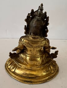 Gilded Copper Alloy Kubera, Tibet, 18th Century