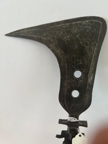 Mangbetu Knife, Mambele or Trumbash, Ex Jean-Pierre Hallet