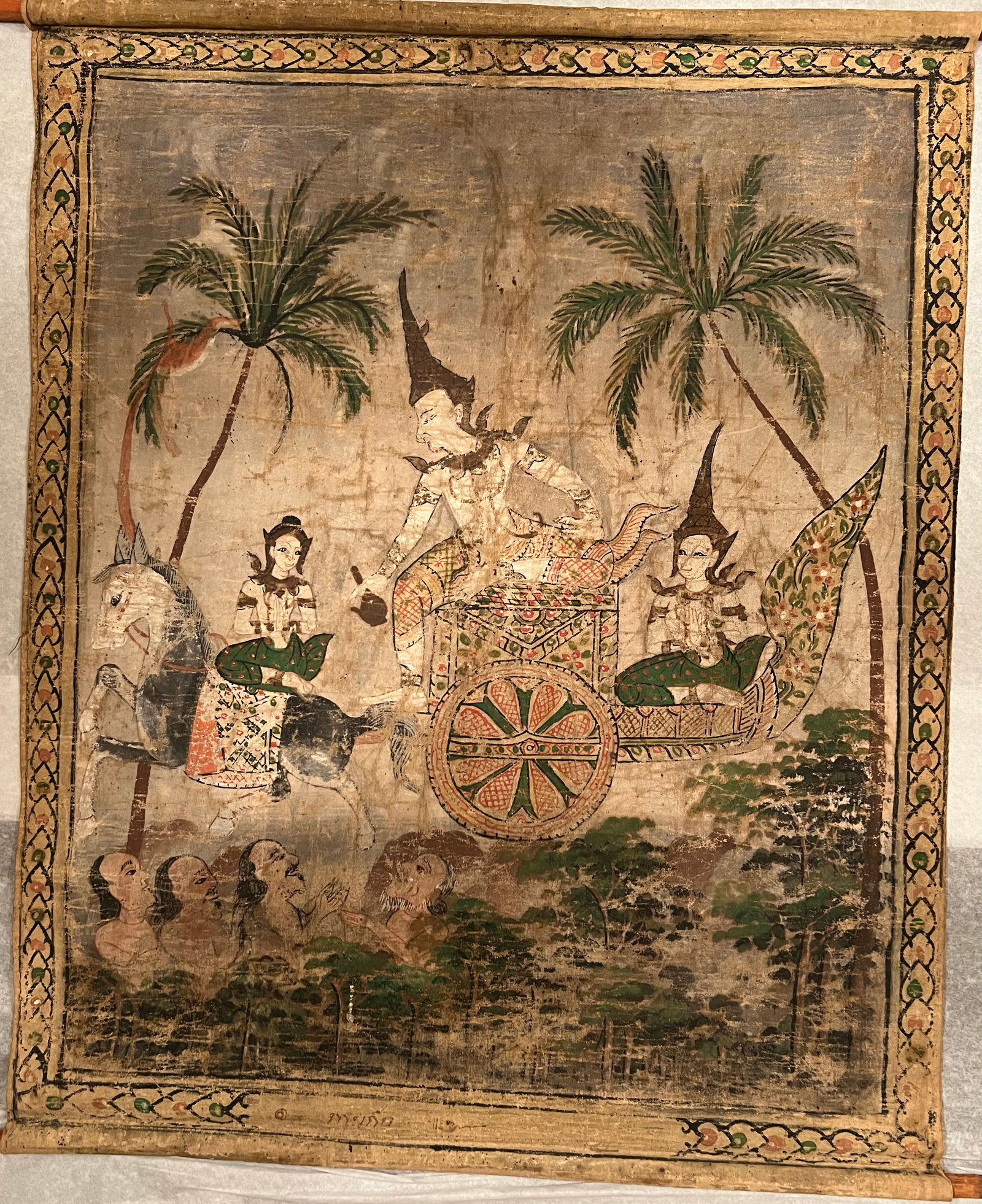 Narrative Painting from The Thai Epic Ramekin, 19th Century (1 of 1)