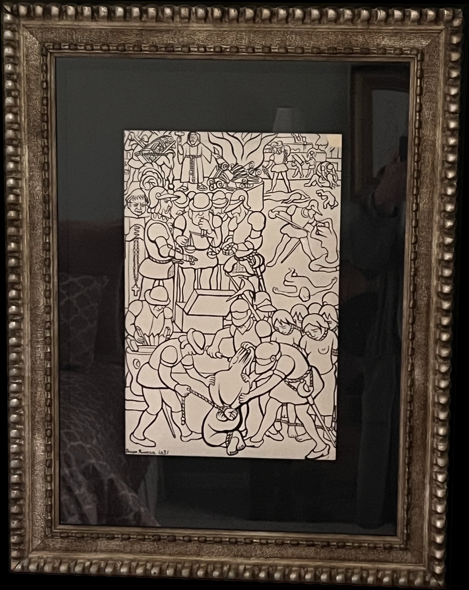 Diego Rivera Lithograpph, Los abusos de los conquistadores, (1 of 1)