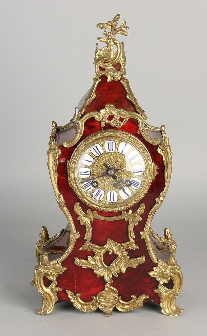19th Century French clock with tortoise glued and (1 of 2)