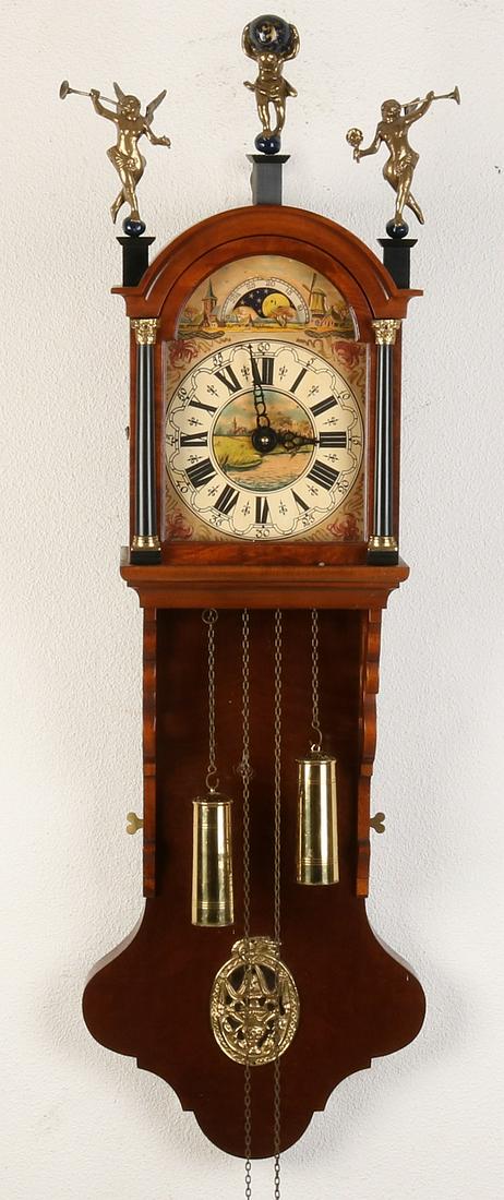 Carrot Walnut Frisian clock with moon phase. Second (1 of 2)