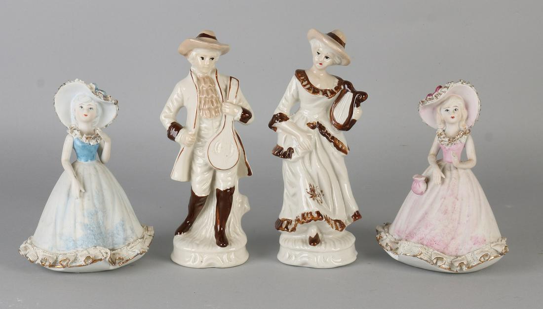 Four porcelain figures. 20th century. Twice bisquit (1 of 1)