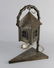 Metal Art Deco table lamp. Circa 1920. Light is on in