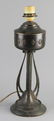 Copper Art Deco lamp base. Arts & Crafts style. Was