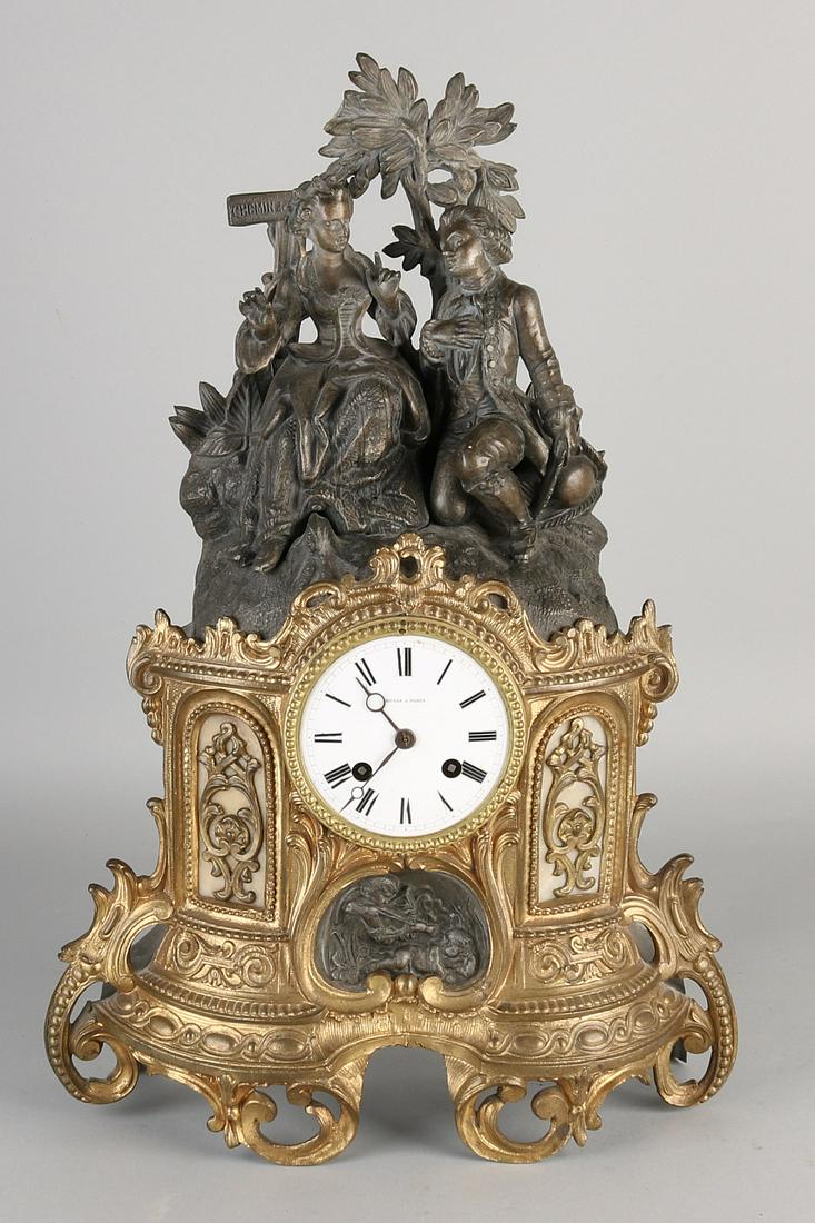 Antique French Louis Philippe mantel clock with (1 of 1)