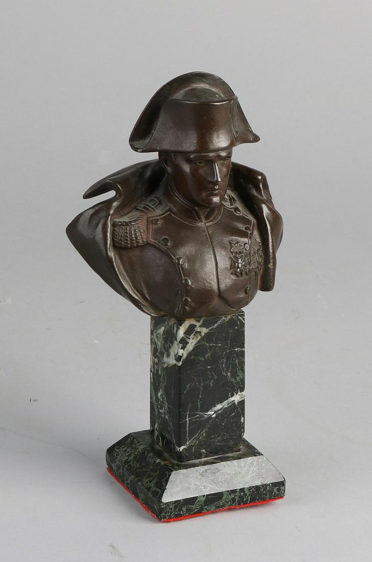Antique bronze bust of Napoleon Bonaparte on black (1 of 1)