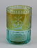 Antique two-tone crystal masonic bowl with engraved - 2