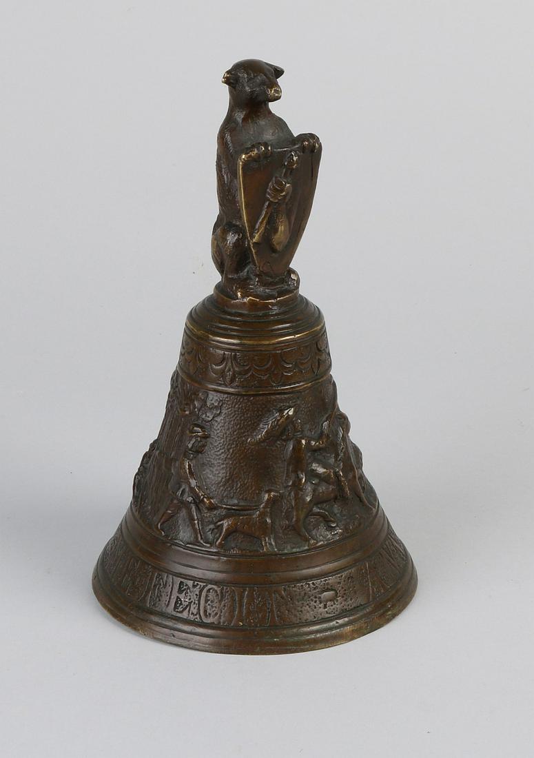 Antique Neo Gothic bronze bell.  Annotation 1563 (1 of 2)