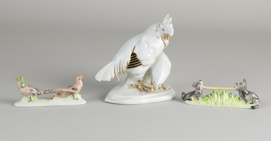 Three parts of German porcelain. 20th (1 of 1)