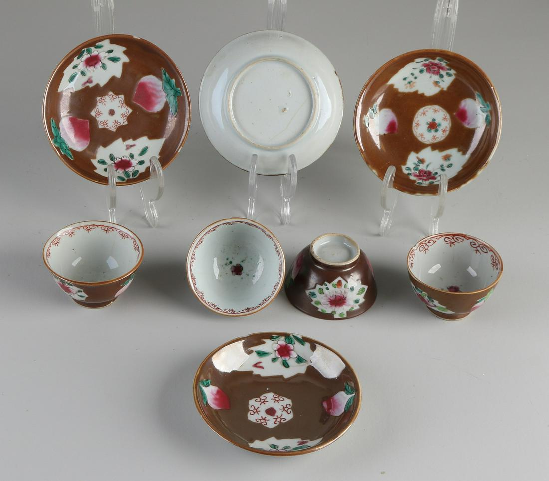 Four 18th - 19th century Chinese porcelain capucine (1 of 1)