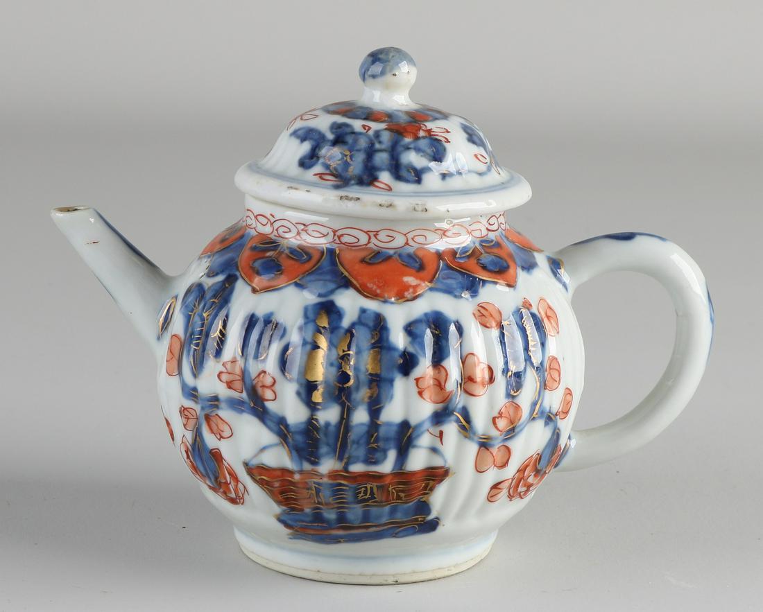 18th century Chinese Imari porcelain teapot with floral (1 of 3)