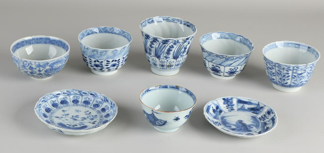 Eight various 18th - 19th century Chinese porcelain (1 of 1)