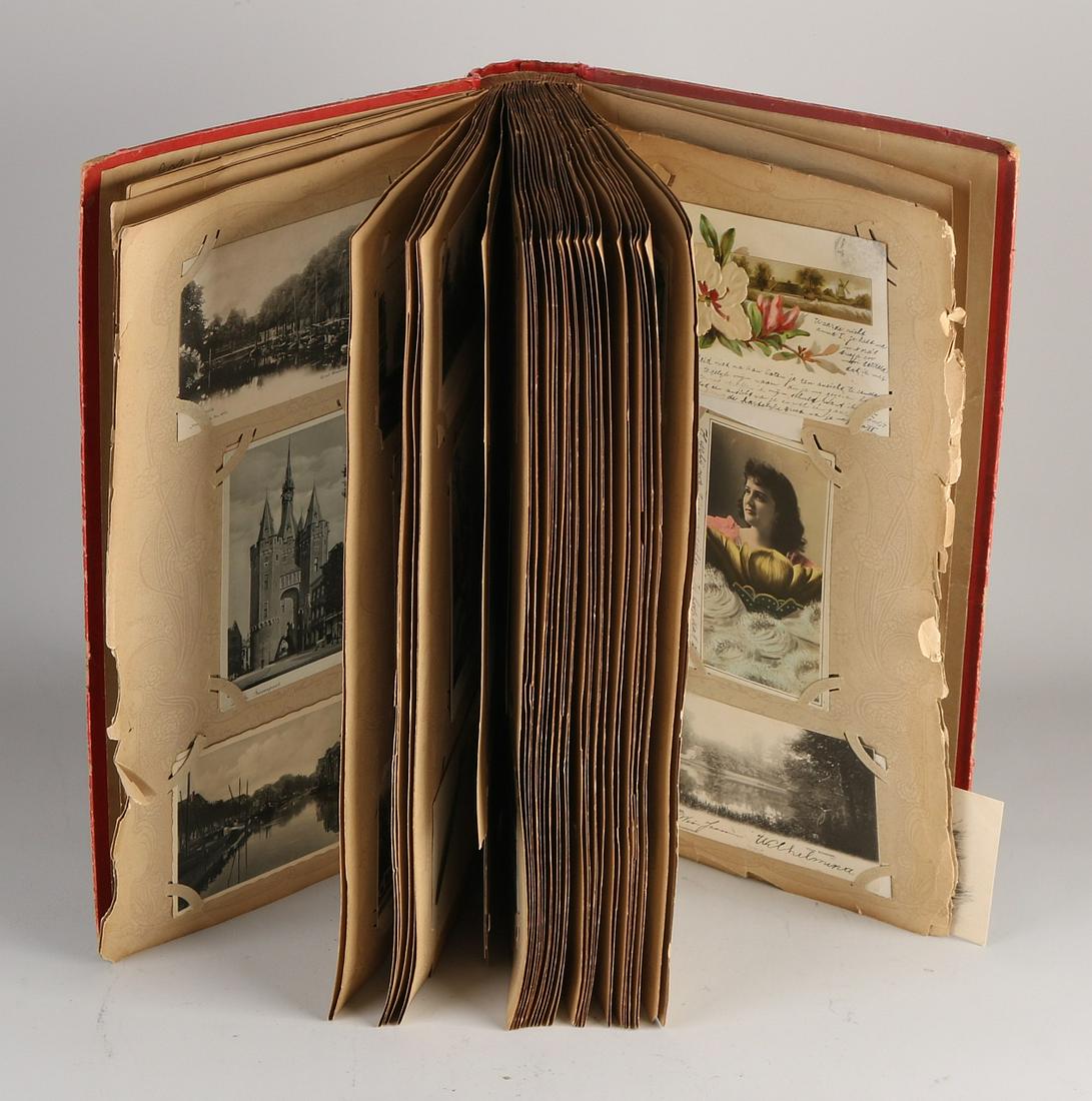 Antique Jugendstil postcards album. Full of (1 of 1)