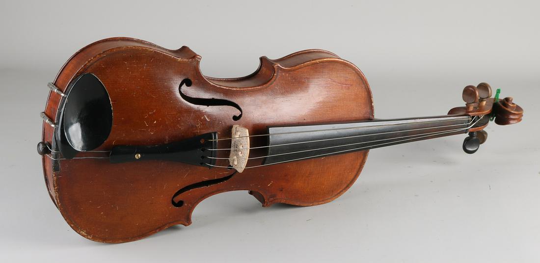 Antique violin. Unrestored. Circa 1900. Size: (1 of 2)