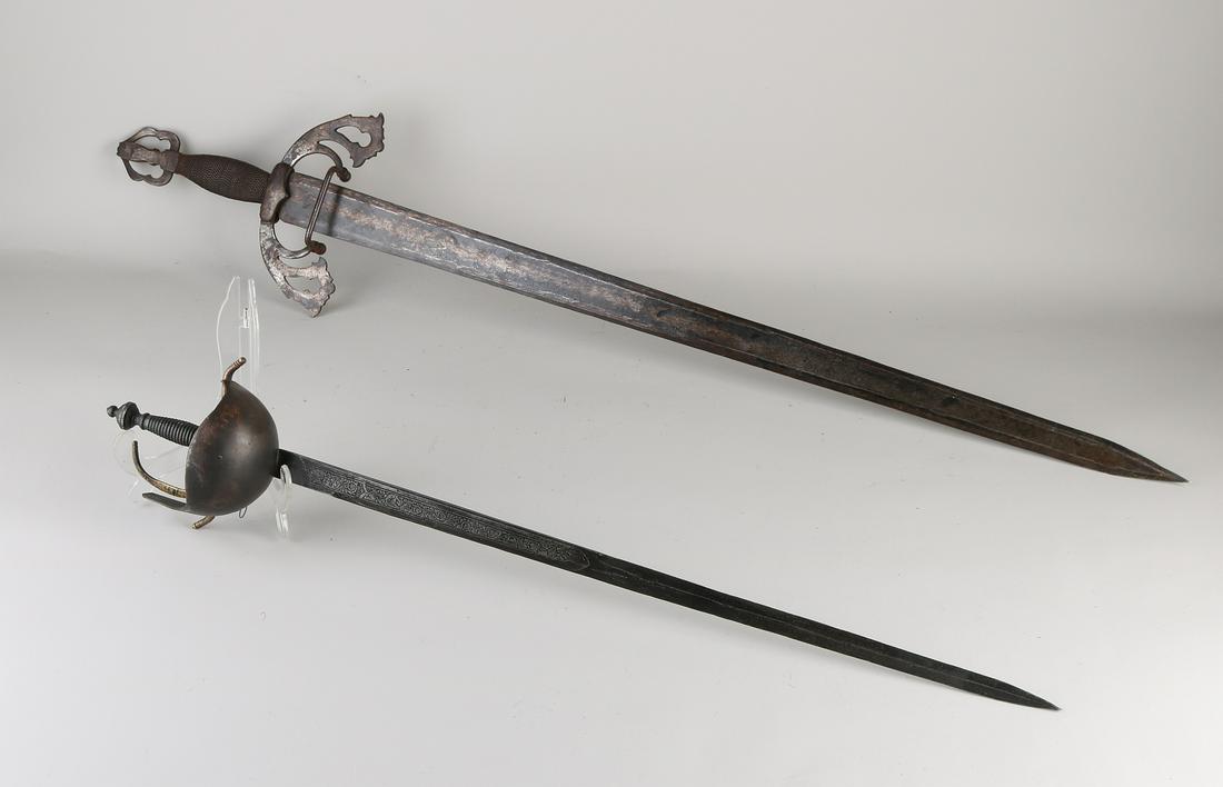 Antique damask sword and decorative toledo saber.  (1 of 1)