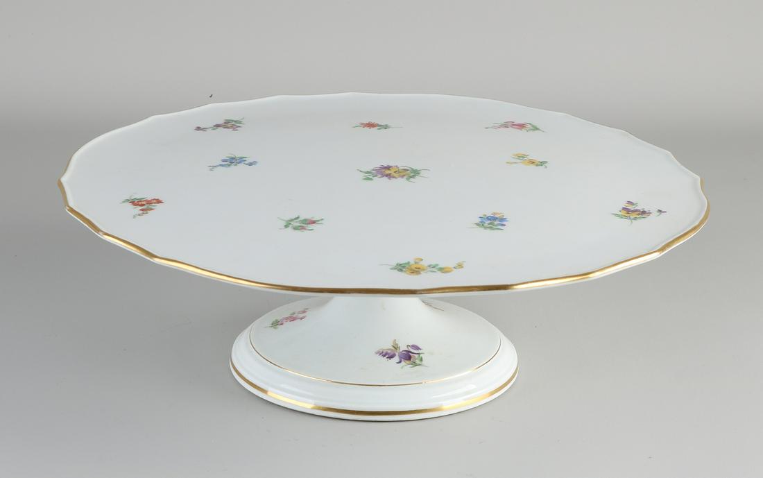 Large German Meissen porcelain cake dish with (1 of 3)