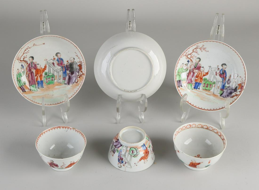 Three 18th century Chinese porcelain Chine de Commande (1 of 1)