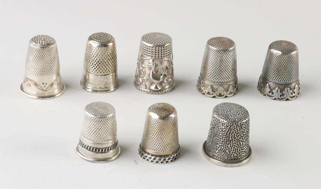 8 Silver Thimbles (1 of 1)