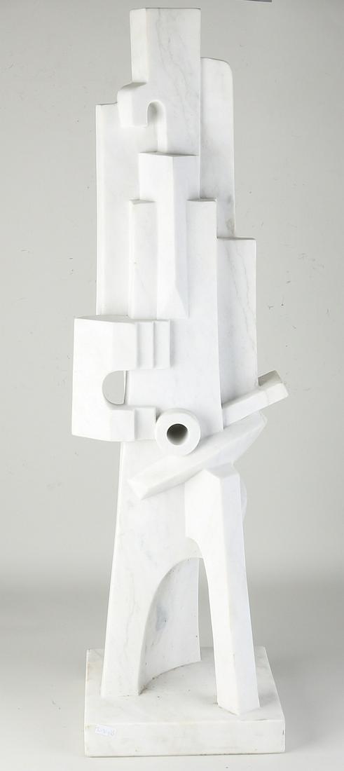 Marble sculpture, after Jacques Lipchitz: Large marble sculpture in Art Deco style. To Jacques Lipchitz. Second half of the 20th century. Original is from 1915 and made of limestone. Dimensions: H 92.5 cm. In good condition.