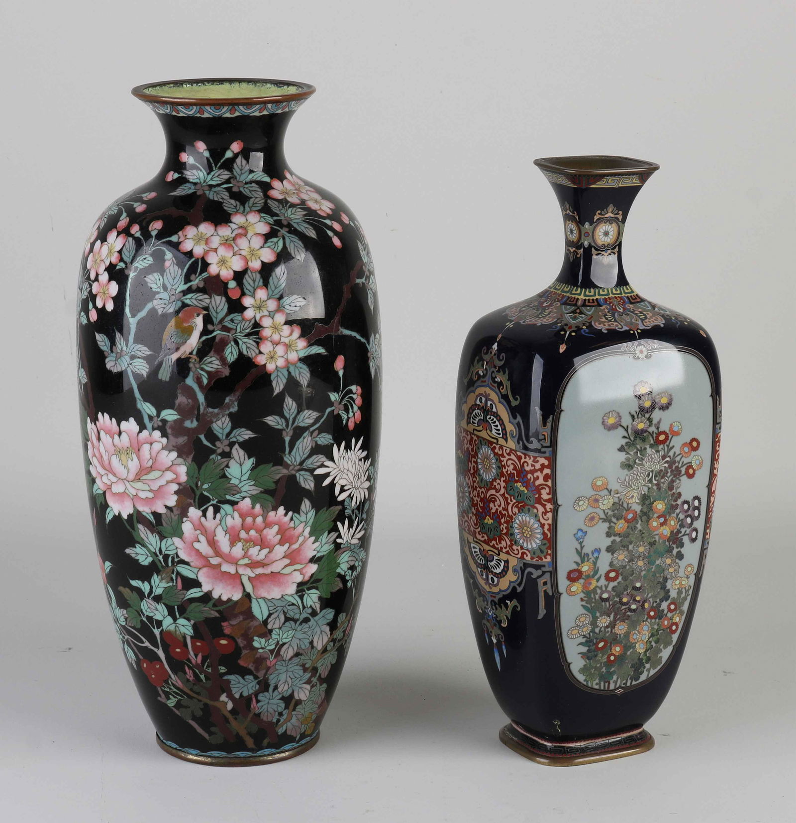 Two Japanese cloisonnÃ© vases, 1920 (1 of 2)