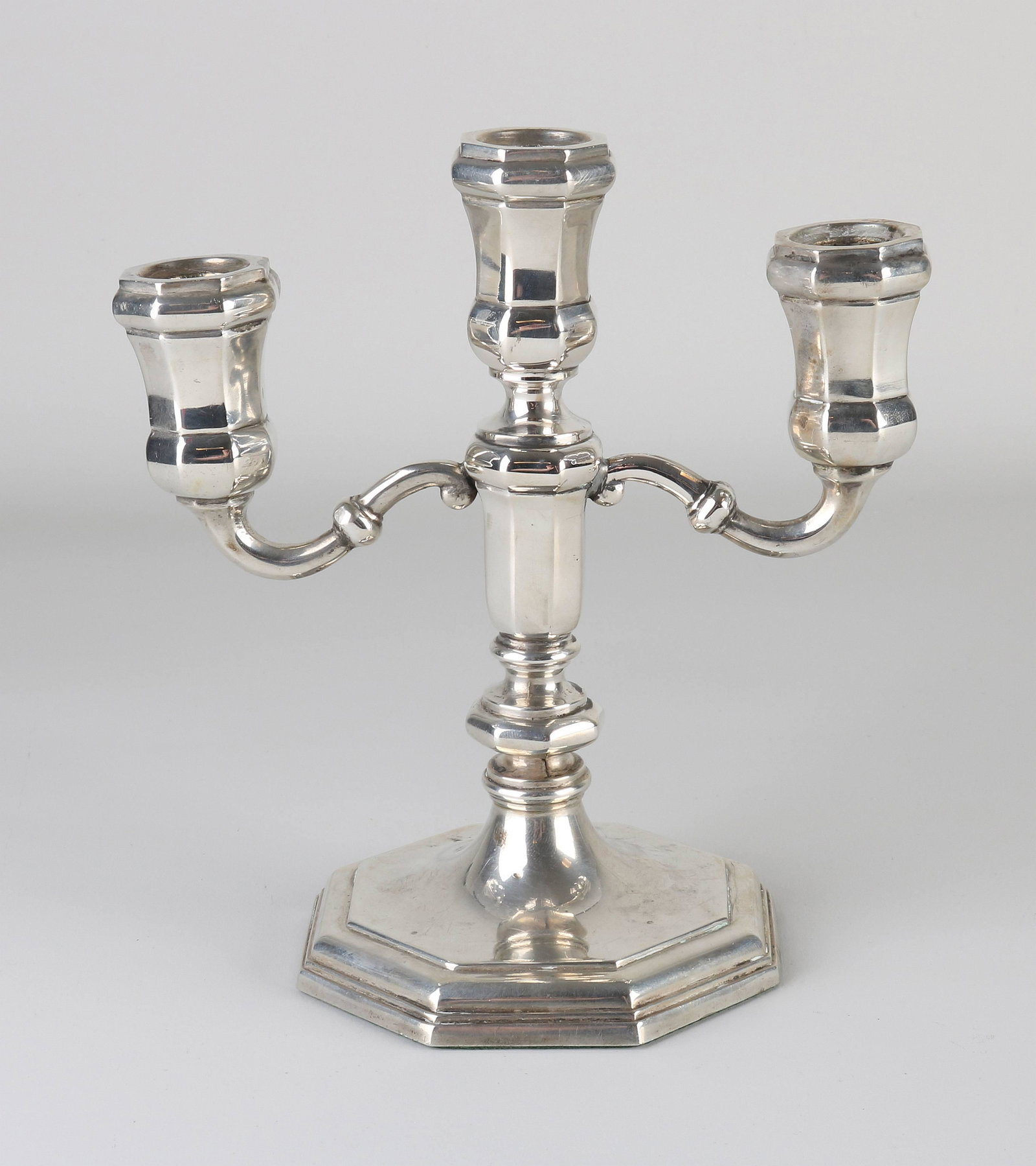 Silver three-light candlestick (1 of 1)