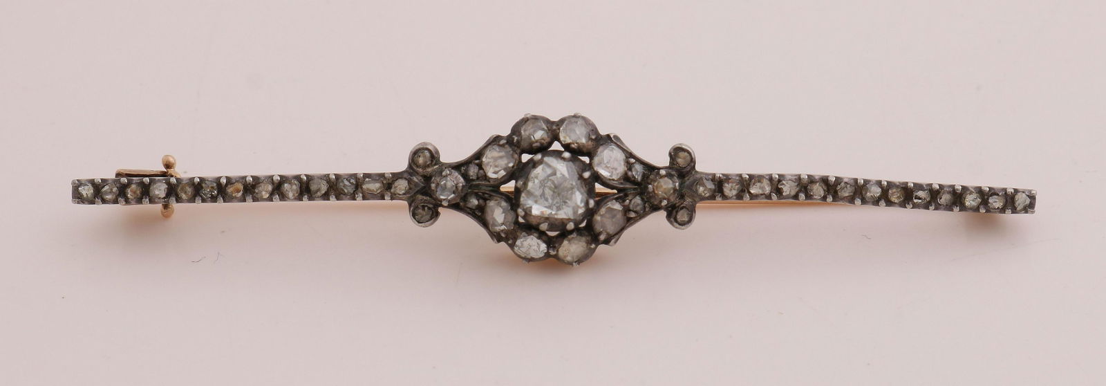 Gold brooch with old diamond (1 of 1)