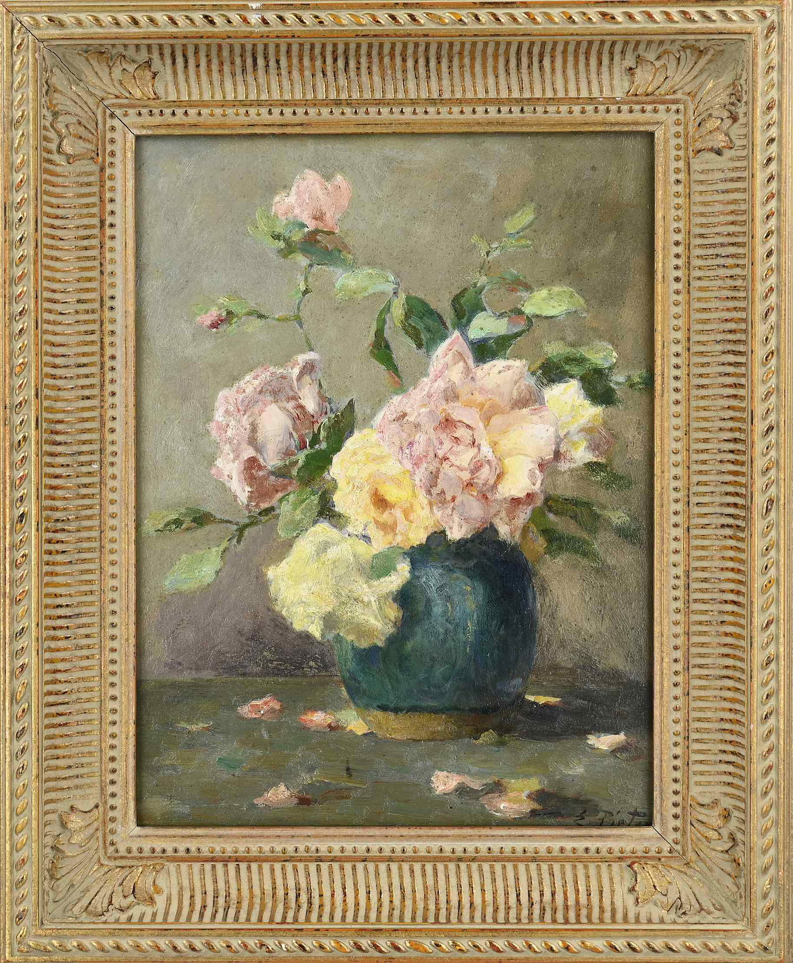 Evert Pieters, Ginger jar with roses (1 of 1)