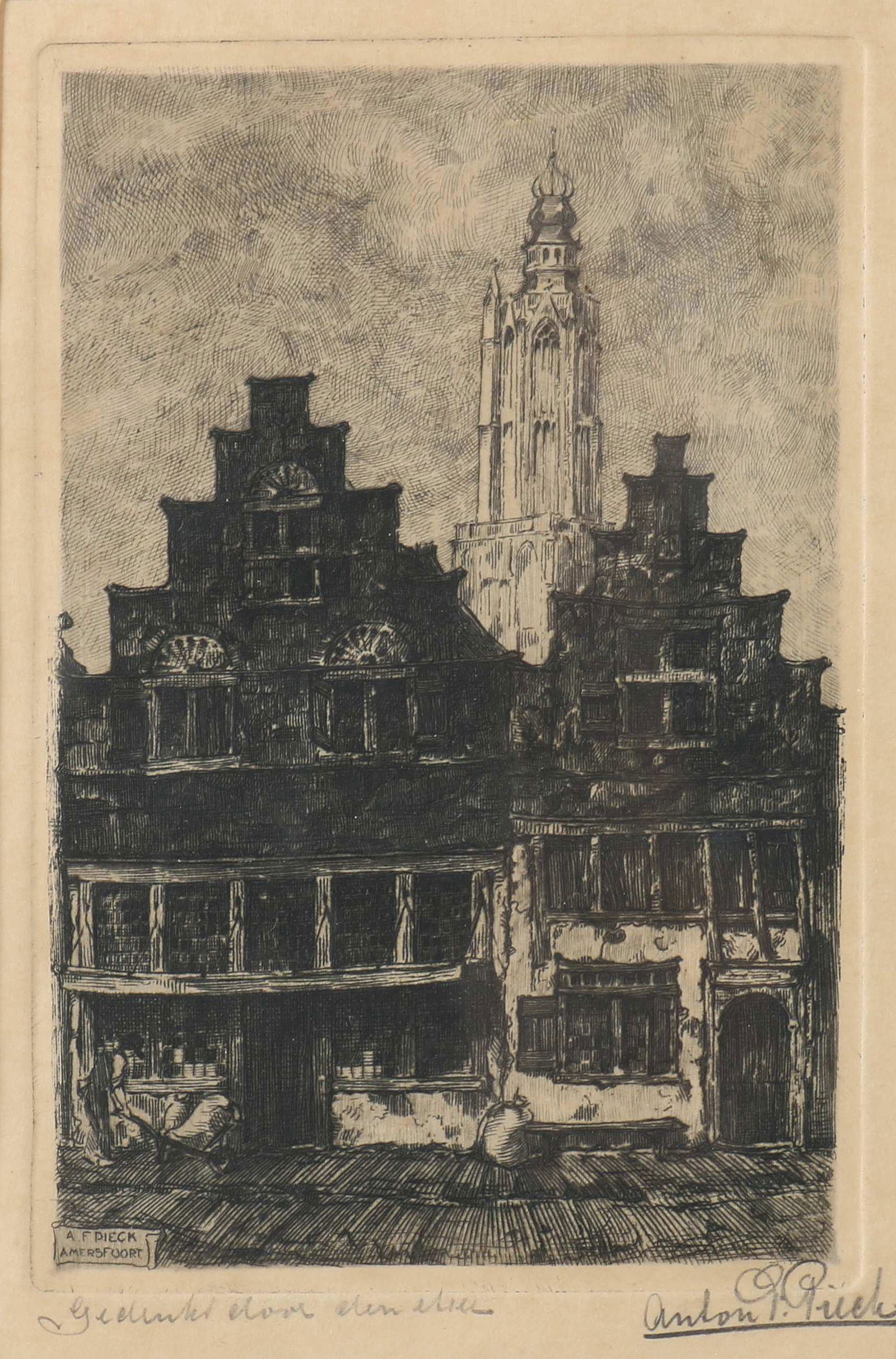 Anton Pieck, Facade houses Amersfoort (1 of 2)