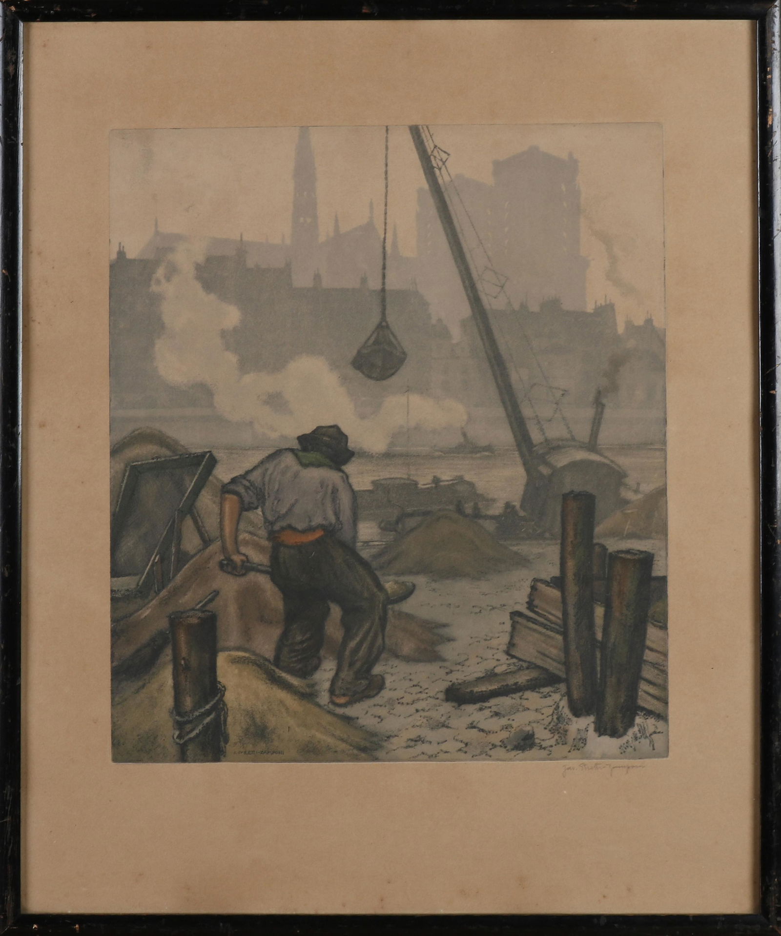 Jaromir Stretti Zamponi, Chantiers Parisiens pres de Notre Dame (1 of 1)