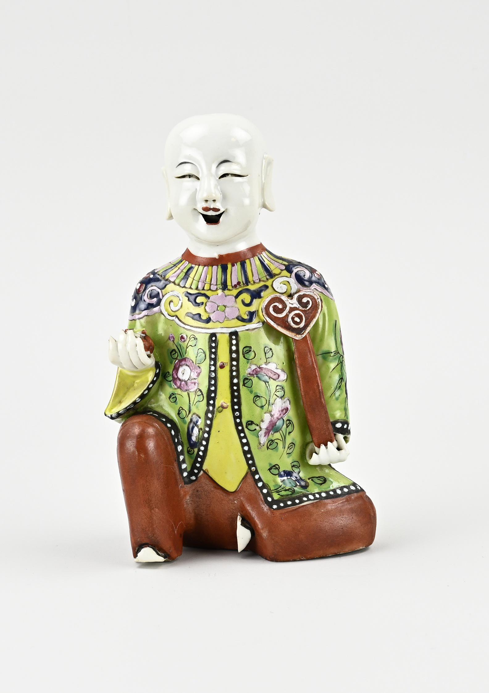 Chinese figurine, H 18 cm. (1 of 2)