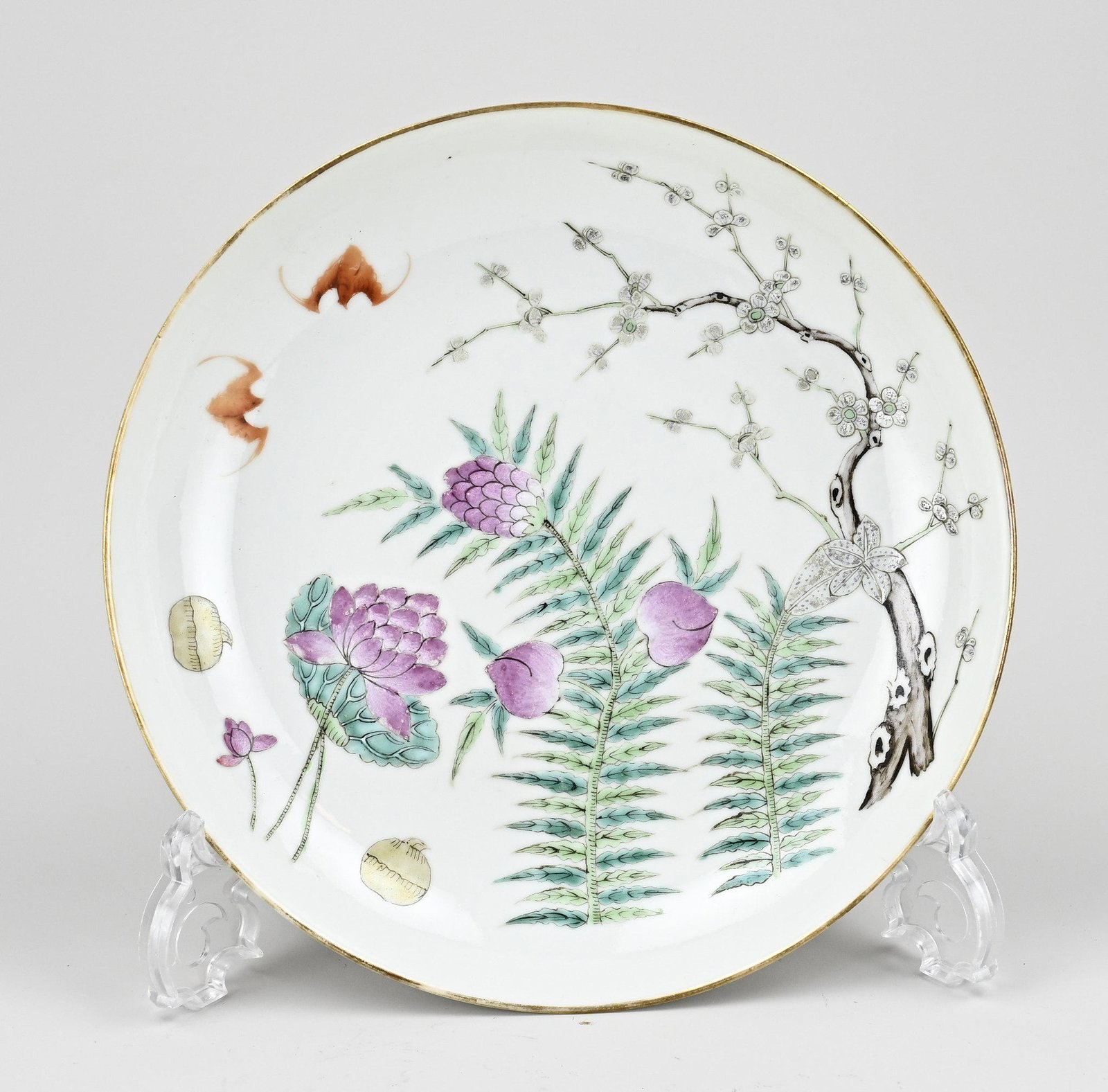 Chinese plate Ã˜ 23.7 cm. (1 of 2)