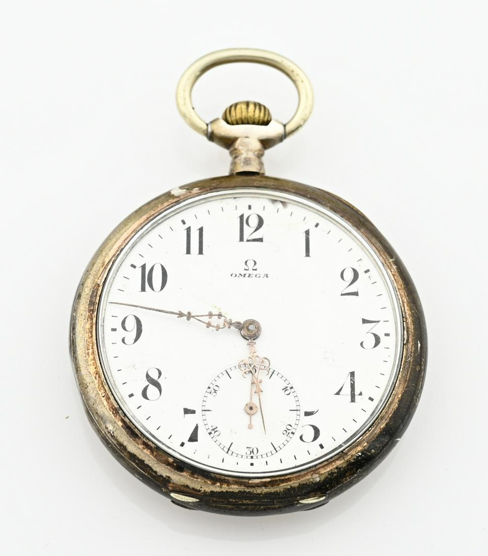 Silver Omega pocket watch (1 of 1)